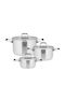 Teesa Cook Prime Cookware Set from Stainless Steel with Ceramic Coating 6 Pieces