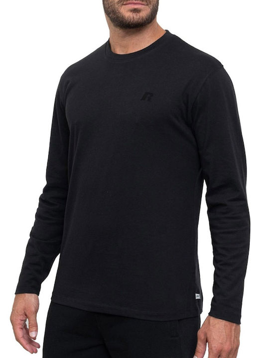 Athletic Long Sleeve Blouse Black
