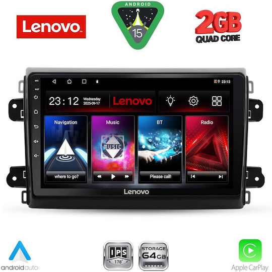 Lenovo Ηχοσύστημα Αυτοκινήτου για Fiat Ducato 2021-2026 (Bluetooth/USB/WiFi/GPS/Apple-Carplay/Android-Auto) με Οθόνη Αφής 9"