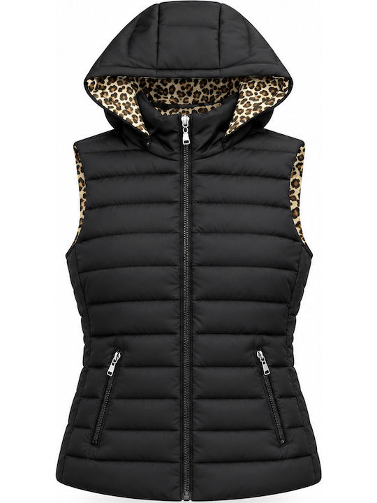 Damen Bomberjacke Beidseitig Schwarz
