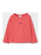Kids Long-Sleeved Sweater Coral Flame