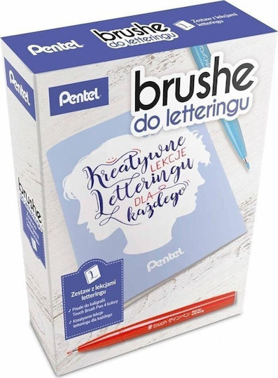 Markere de caligrafie Albastre Set 4 buc