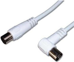 PremiumCord Cablu De Antenă Coaxial De Sex Masculin - Coaxial De Sex Feminin Alb 3m PremiumCord Cablu De Antenă Coaxial De Sex Masculin - Coaxial De Sex Feminin Alb 3m