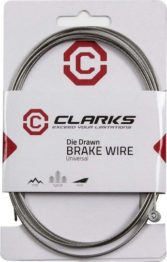 Clarks Σύρμα Φρένου Mtb 1.5mm Ανοξείδωτο Ατσάλι Υπερ-ομαλό 1 Τεμάχιο