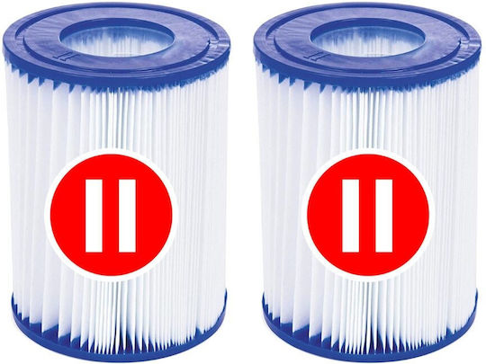 Bestway Set De 2 Filtre Pentru Piscină Tip II