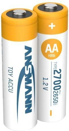 Ansmann Baterii Reîncărcabile Ni-MH 2700mAh 1.2V 2 Buc