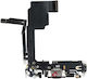 Καλωδιοταινία Φόρτισης Usb Oem Iphone 15 Pro Μαύρη Αποσυναρμολόγηση