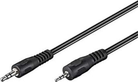 PremiumCord Καλώδιο Ήχου 3.5mm male - 3.5mm male Μαύρο 2m