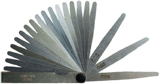 Gimex Lamelă de Reglare a Supapelor Motorului Auto 8 Foi (0.03 - 1.00mm) Lungime 100mm