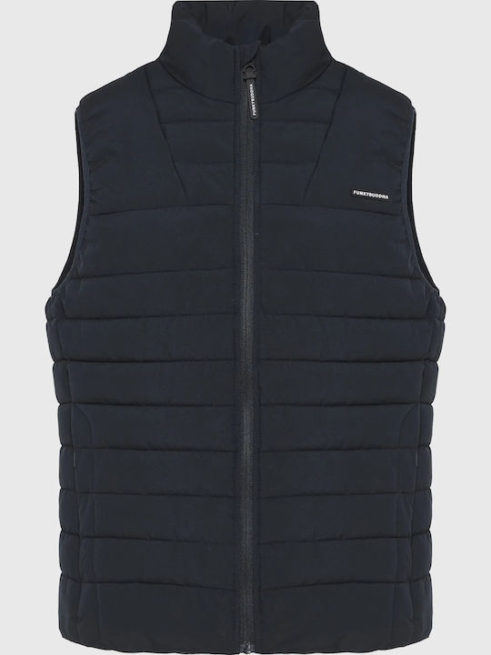 Funky Buddha Fbm Безръкавно Яке Puffer Тъмносин