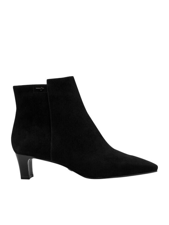 Tamaris Leder Damen Stiefeletten Schwarz
