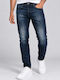Herren Jeanshosen Slim Fit Blau Schwarz
