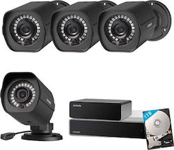 Zmodo Zmodo 4-Kamera IP Überwachungssystem mit 1080p Videoauflösung mit NVR Rekorder & 1TB Festplatte Zmodo Zmodo 4-Kamera IP Überwachungssystem mit 1080p Videoauflösung mit NVR Rekorder & 1TB Festplatte