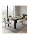 Kitchen Chairs with Artificial Leather Upholstery Gray-White 2 Pieces 61x52x41cm