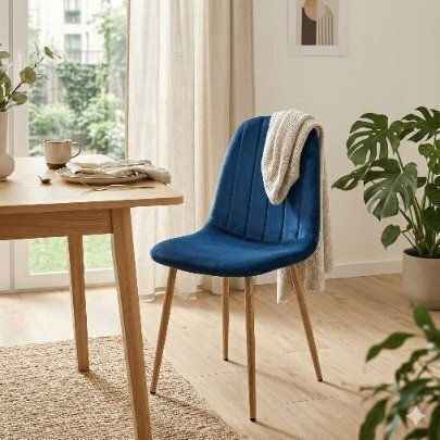 Dining Room Velvet Chairs Navy Velvet 3 Pieces