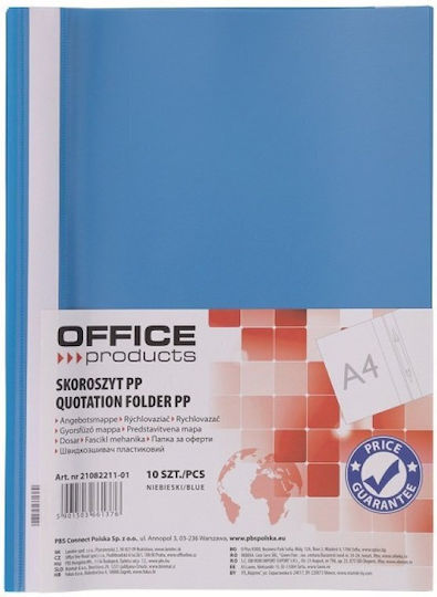 Office Products Durchsichtiger Aktenordner für A4 Papier Blau