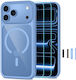 Tech-Protect Magone Rückseite Umschlag mit Gehärtetem Glas 0,3 mm Hellblau (iPhone 18 Pro Max / 17 Pro Max)