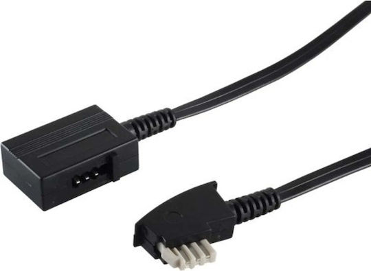 S-impuls Extension Cable Tae F 6m Black Poly