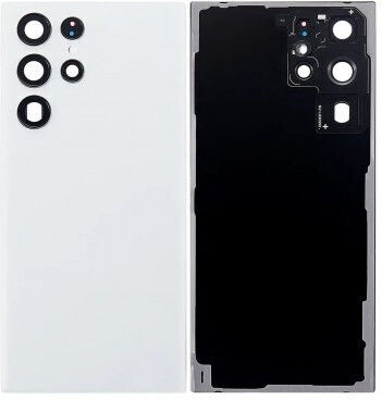 Samsung Galaxy S22 Ultra 5g Batterycover+camera Lens White Grade A