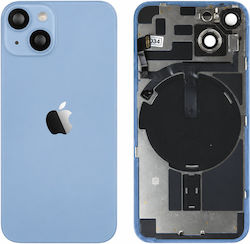Genuine Back Glass NFC Flex Flash & Camera Lens iPhone 14 Blue