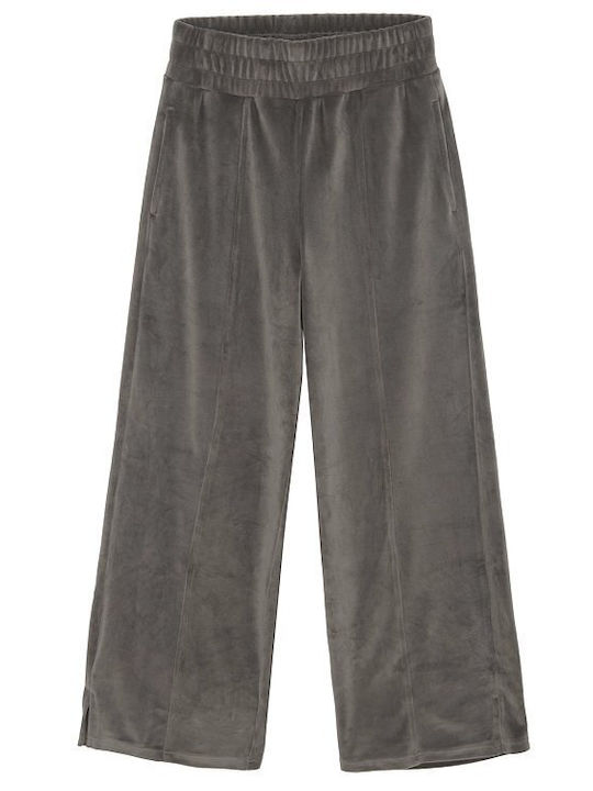 Kids Tracksuit Pants With Top Brown
