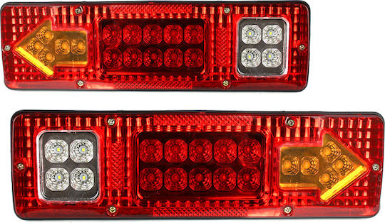 LED светлини за ремарке задна 2 броя 12-24V 30x8.5 см