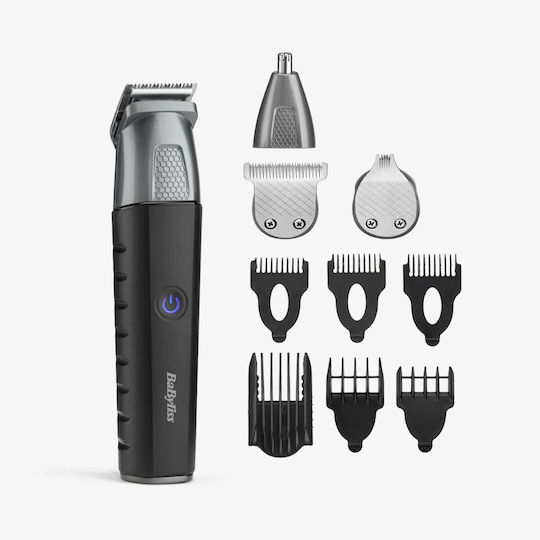 Babyliss Multi Trimmer Precision Pro Σετ Επαναφορτιζόμενης Κουρευτικής Μηχανής Γκρι MT815E