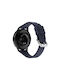 Кайшка за часовник от силикон Universal T-buckle 20 mm Полунощно синьо