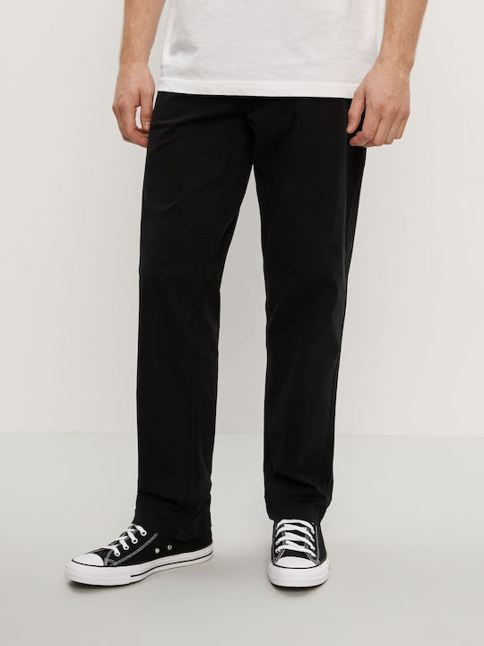 Kais 264 Мъжки Панталон Джинс Regular Tapered Fit Черен