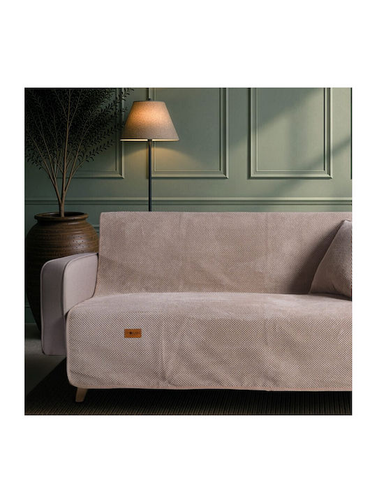 Teoran Pearl Sesselüberwurf 180x150cm Beige
