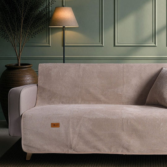 Teoran Pearl Sesselüberwurf 180x150cm Beige