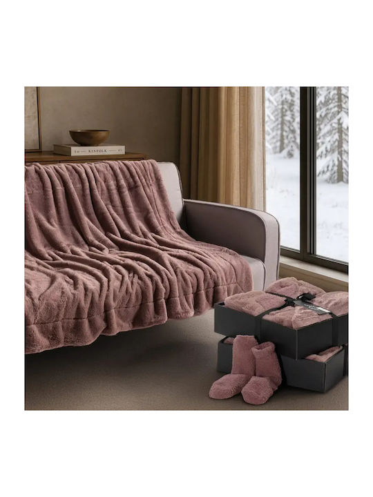 Teoran Boon Sesselüberwurf 130x170cm Dusty Rosa