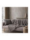 Teoran Fox Armchair Throw Fur 130x185cm Grey