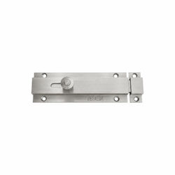 Flat Brass Bolt 140mm Matte Nickel Metalor 530-...