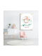 Caravelshop Kids Wall Art on Canvas 30x25cm