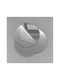 Stewehome Plastic Self-Adhesive Mirror Surface Circle Shape Silver 20x20 Cm