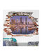 Dreidimensionales Wandsticker & Wandgemälde Dubai Aussicht 75x100cm