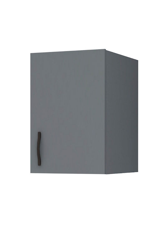 Megapap Rectangular Loft Closet Shelf Chipboard Anthracite 40x51.8cm GP028-0112,4