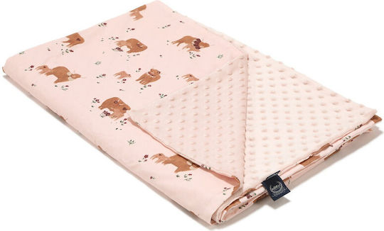 La Millou Nursery Swaddling Blanket Cotton Pink 80x100cm