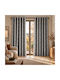 My Home Luxury Vorhang mit Grommet Grau 270x270cm