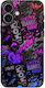 Gams Premium Vinyl Schutzfolie für Handy-Rückseiten für iPhone 16 3D Neonbomb