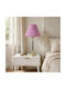 Table Lamp for E27 Socket with Pink Base