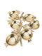 Dekorative Platte Gold 31x31x28cm