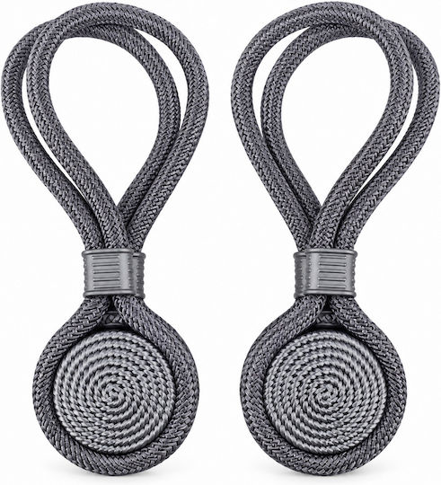 Krawatten-Rücken Magnetisch Grau 2 Stück
