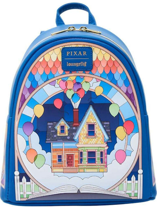 Loungefly Pixar Up Stained Glass School Backpack