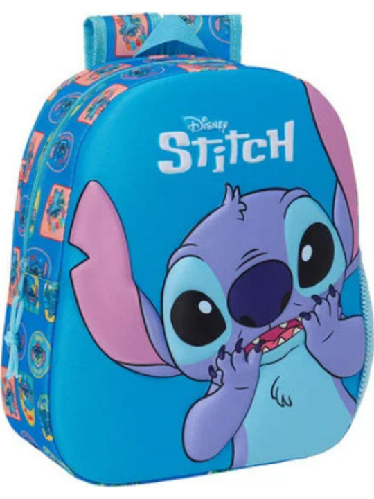 Safta 3d Stitch Σχολική Τσάντα Πλάτης