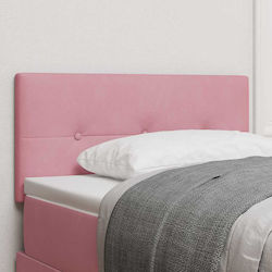 vidaXL Upholstered Pink Headboard for Bed 90x88cm