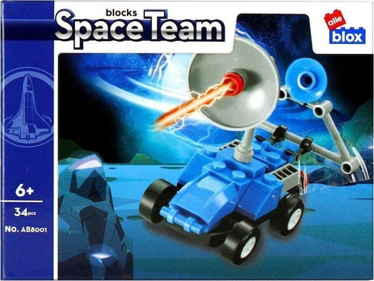 Alleblox Space Team Building Blocks for 6+ Years 34 Pieces AB8001
