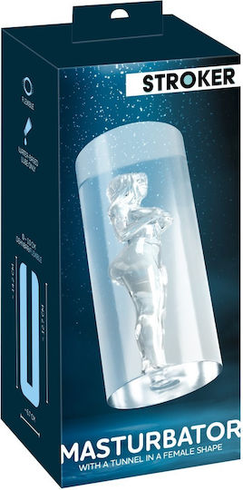 Weiblich Geformter Tunnel Stroker Masturbator Transparentes Tpe 14,2 Cm