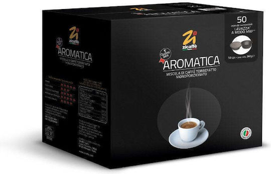 ZiCaffe Espresso Aromatica Capsules Compatible with LavAzza A Modo Mio Machine 50 Caps